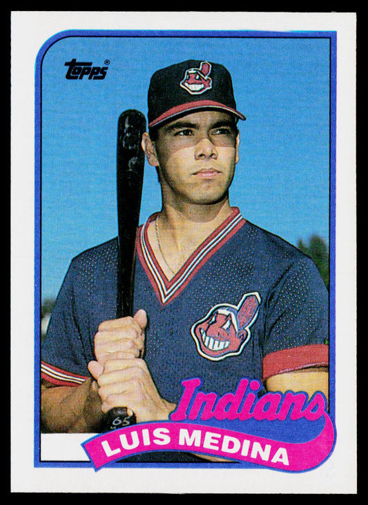 Luis Medina 1989 Topps #528 RC Cleveland Indians