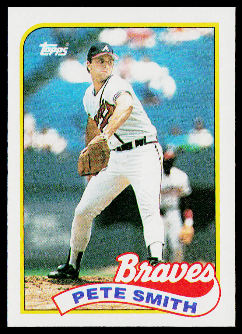 Pete Smith 1989 Topps #537 Atlanta Braves