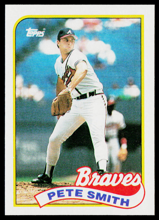 Pete Smith 1989 Topps #537 Atlanta Braves