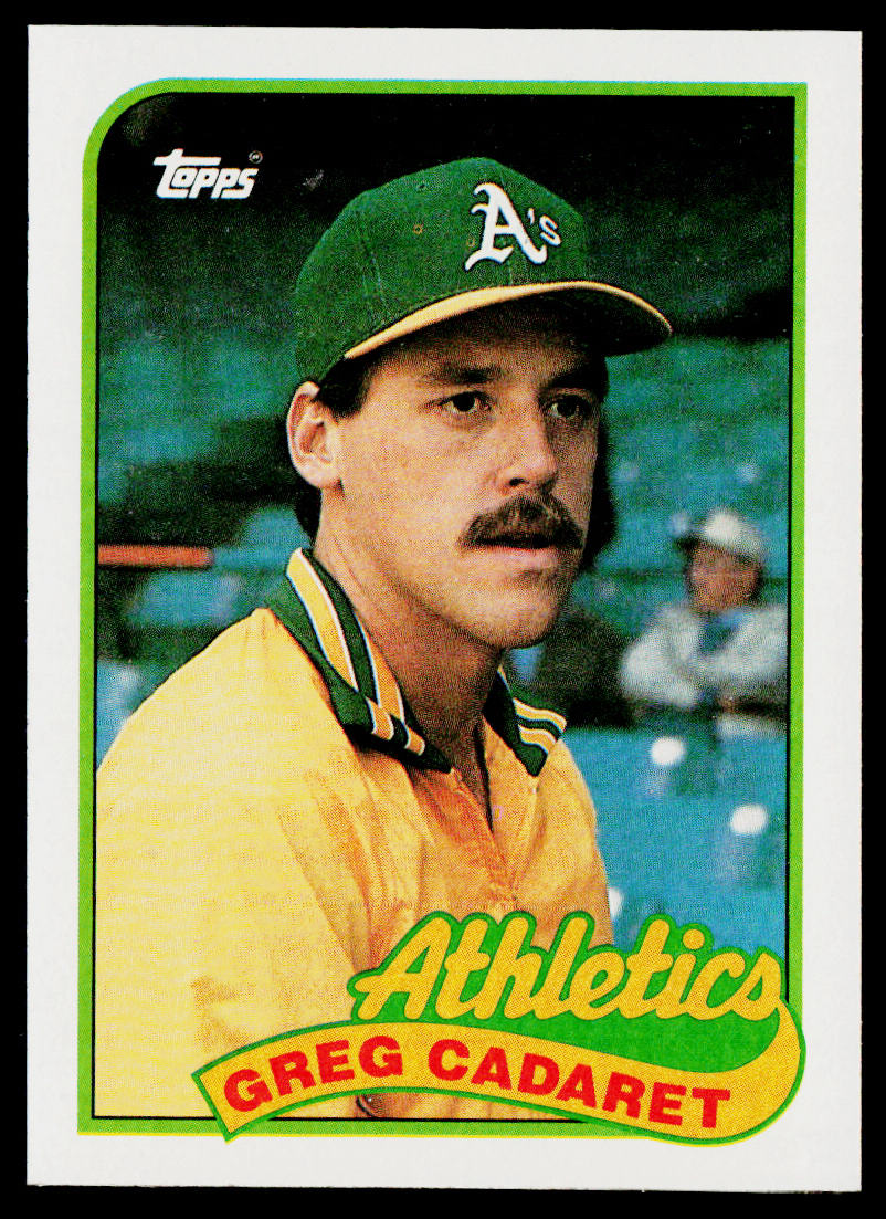 Greg Cadaret 1989 Topps #552 Oakland Athletics