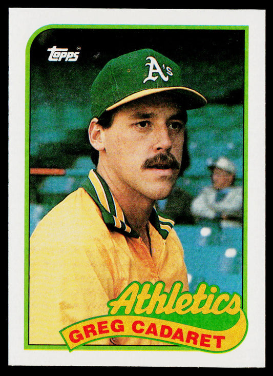 Greg Cadaret 1989 Topps #552 Oakland Athletics