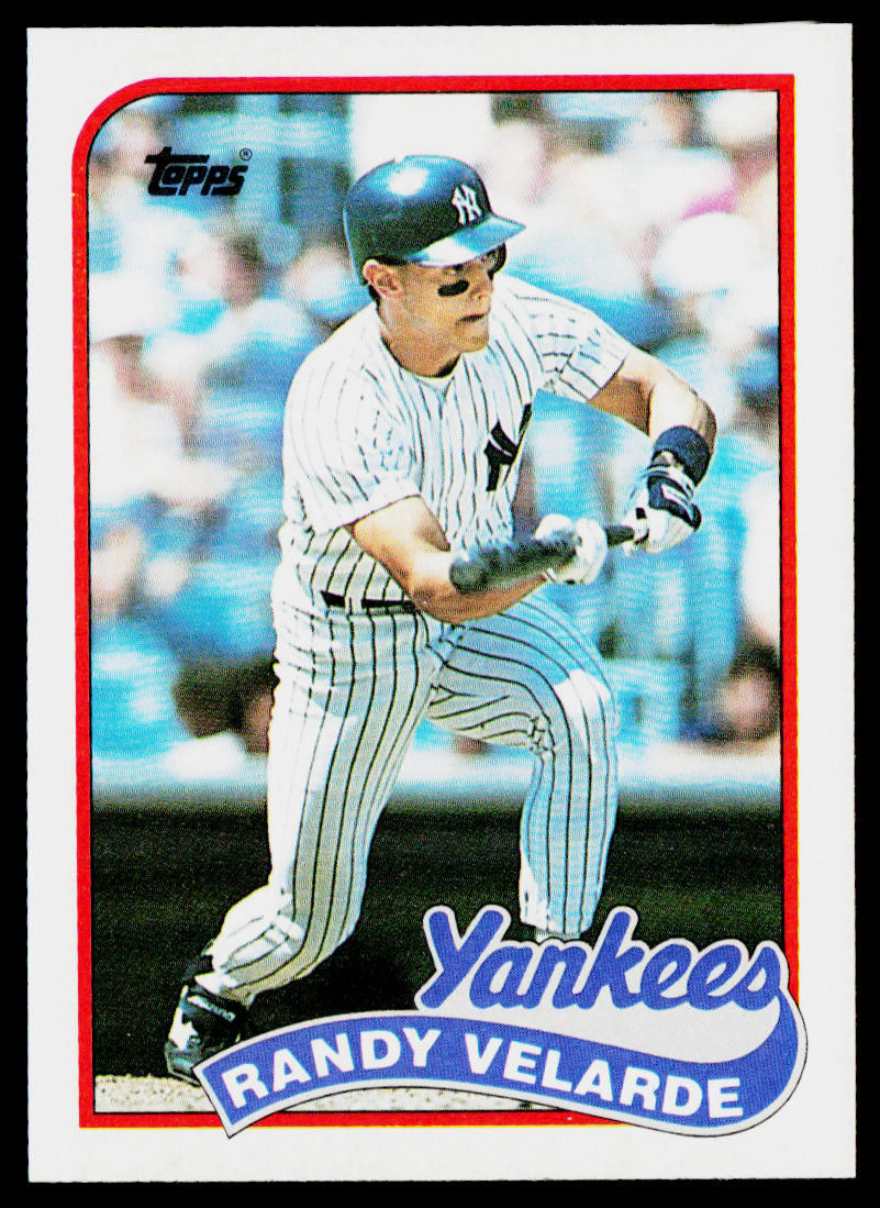 Randy Velarde 1989 Topps #584 New York Yankees