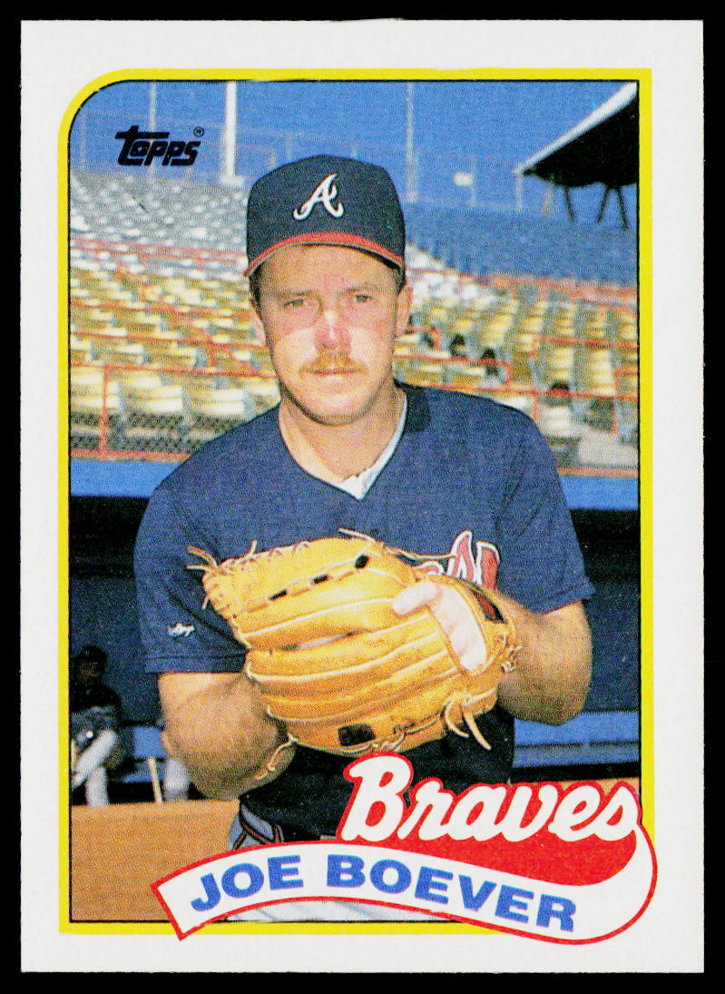 Joe Boever 1989 Topps #586 Atlanta Braves