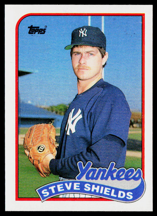 Steve Shields 1989 Topps #484 New York Yankees