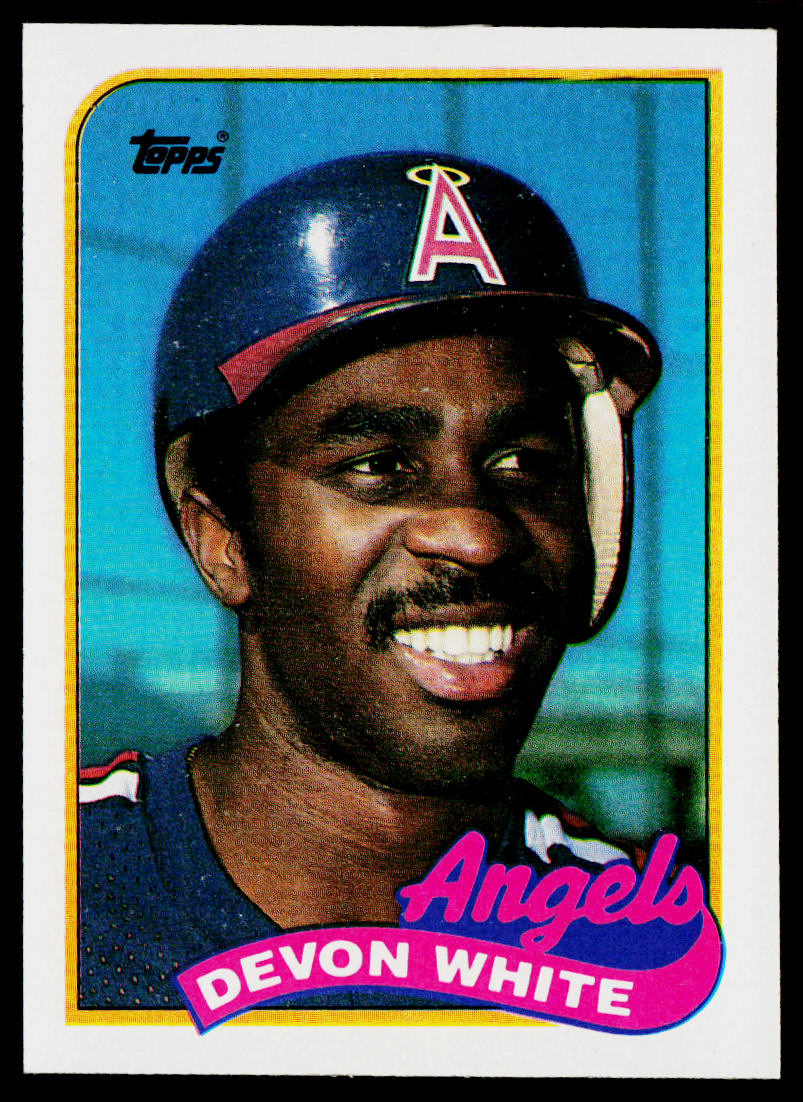 Devon White 1989 Topps #602 California Angels
