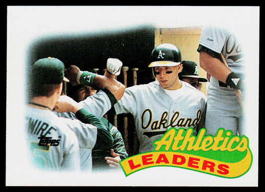 Athletics Leaders 1989 Topps #639 Oakland Athletics