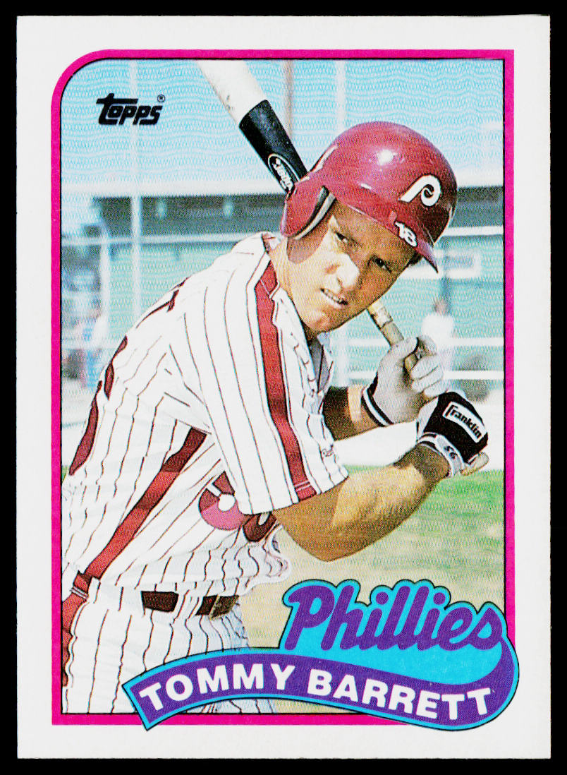 Tommy Barrett 1989 Topps #653 RC Philadelphia Phillies