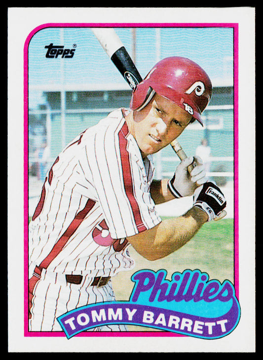 Tommy Barrett 1989 Topps #653 RC Philadelphia Phillies