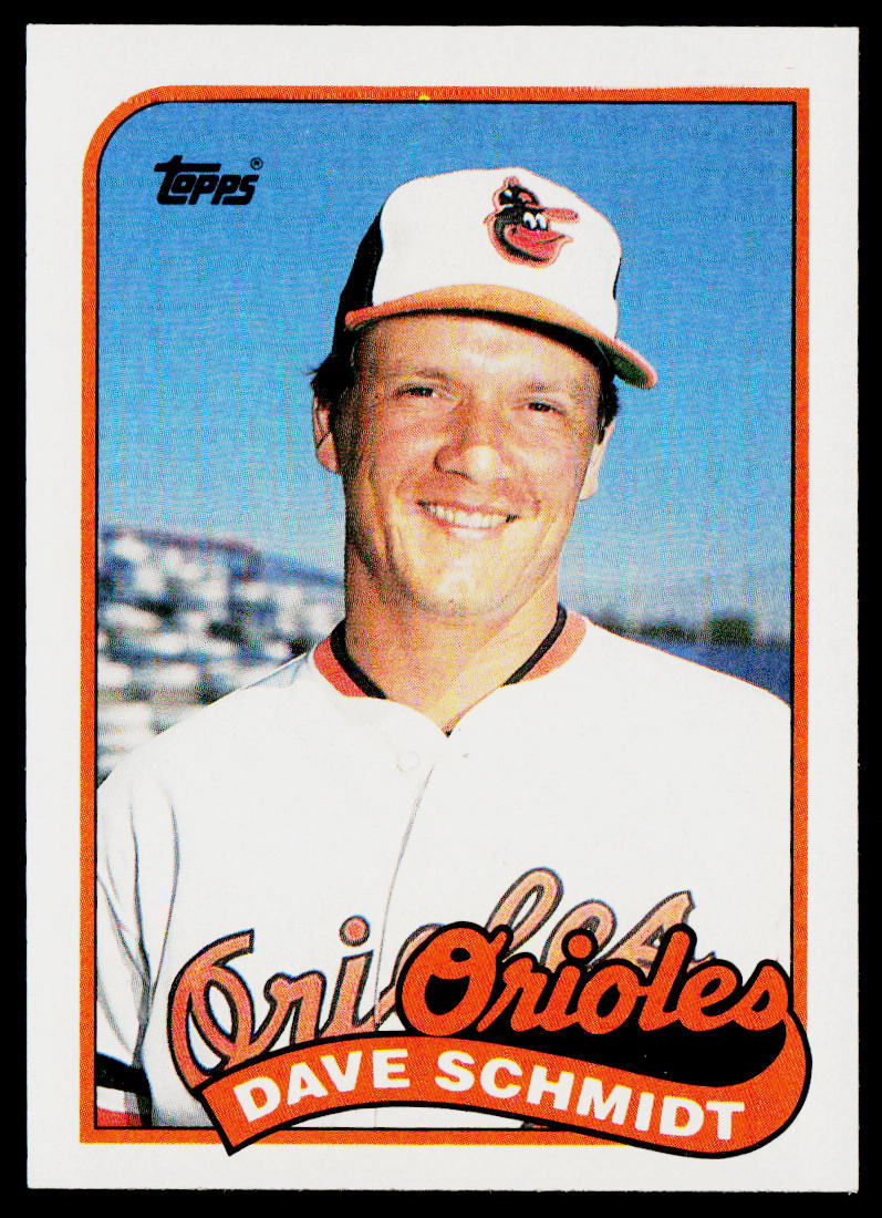Dave Schmidt 1989 Topps #677 Baltimore Orioles