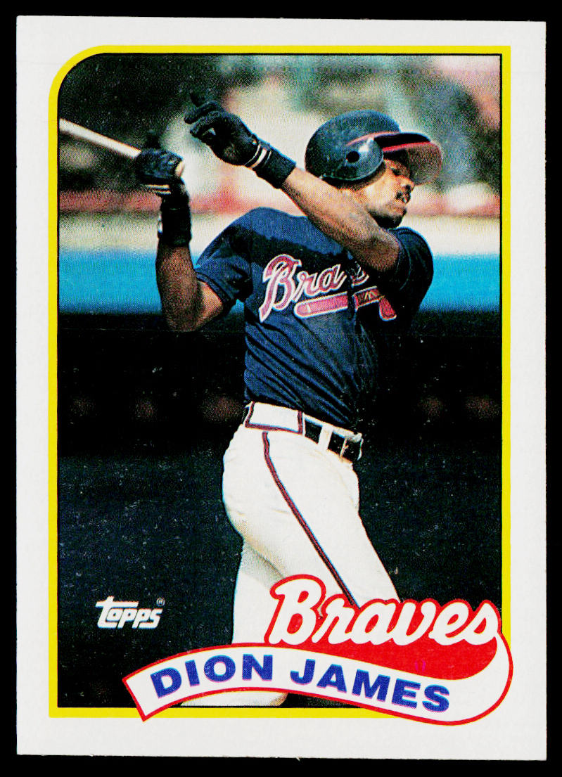 Dion James 1989 Topps #678 Atlanta Braves