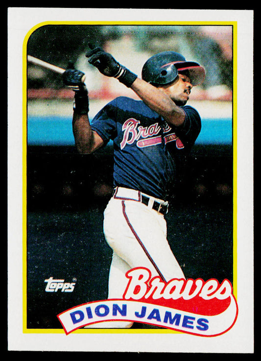 Dion James 1989 Topps #678 Atlanta Braves