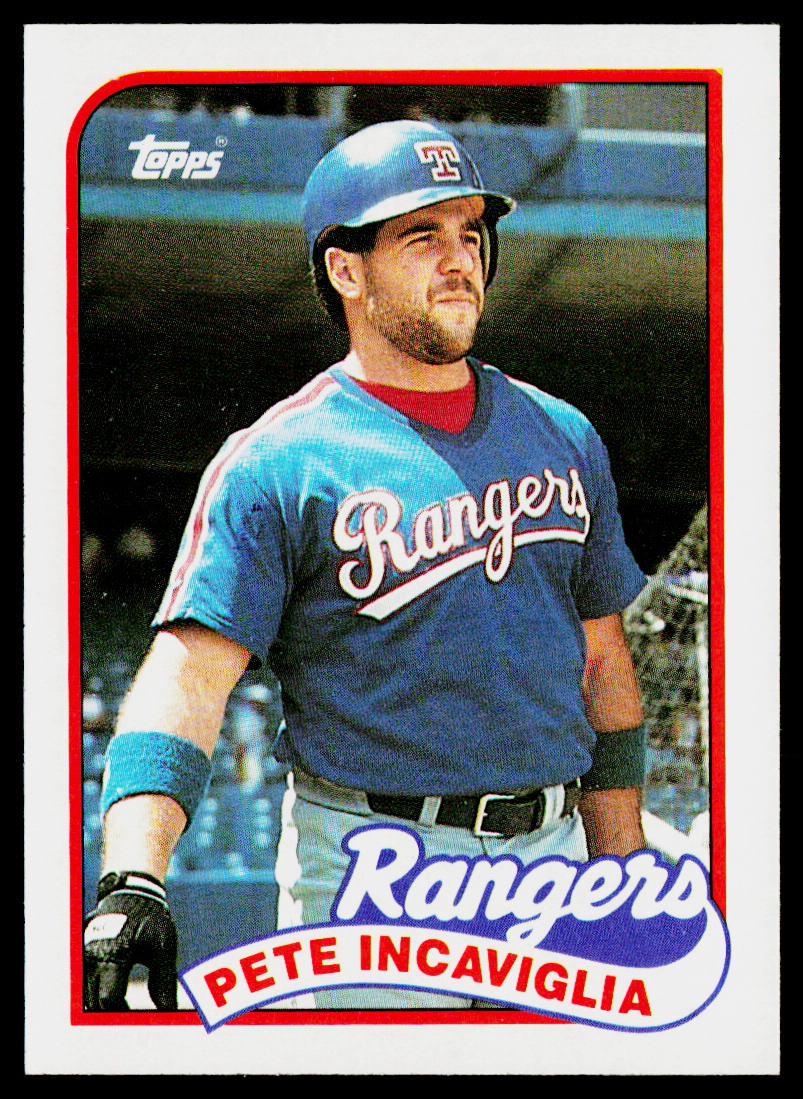 Pete Incaviglia 1989 Topps #706 Texas Rangers