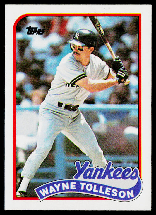 Wayne Tolleson 1989 Topps #716 New York Yankees