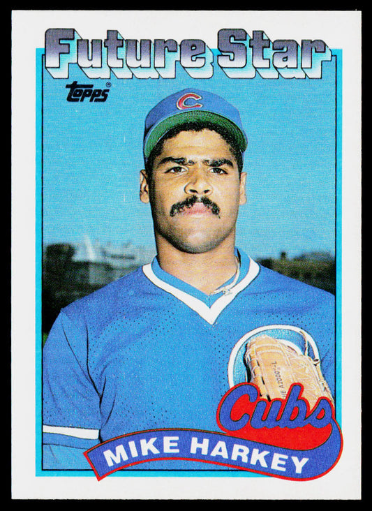 Mike Harkey 1989 Topps #742a RC Chicago Cubs