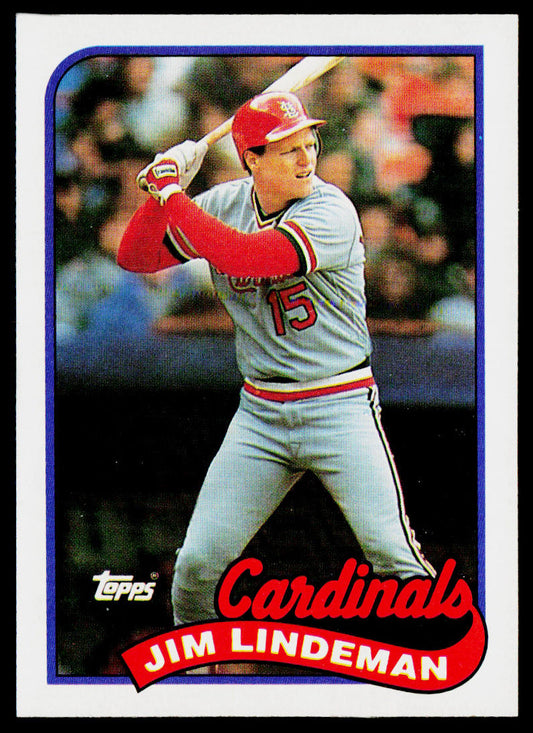 Jim Lindeman 1989 Topps #791 St. Louis Cardinals