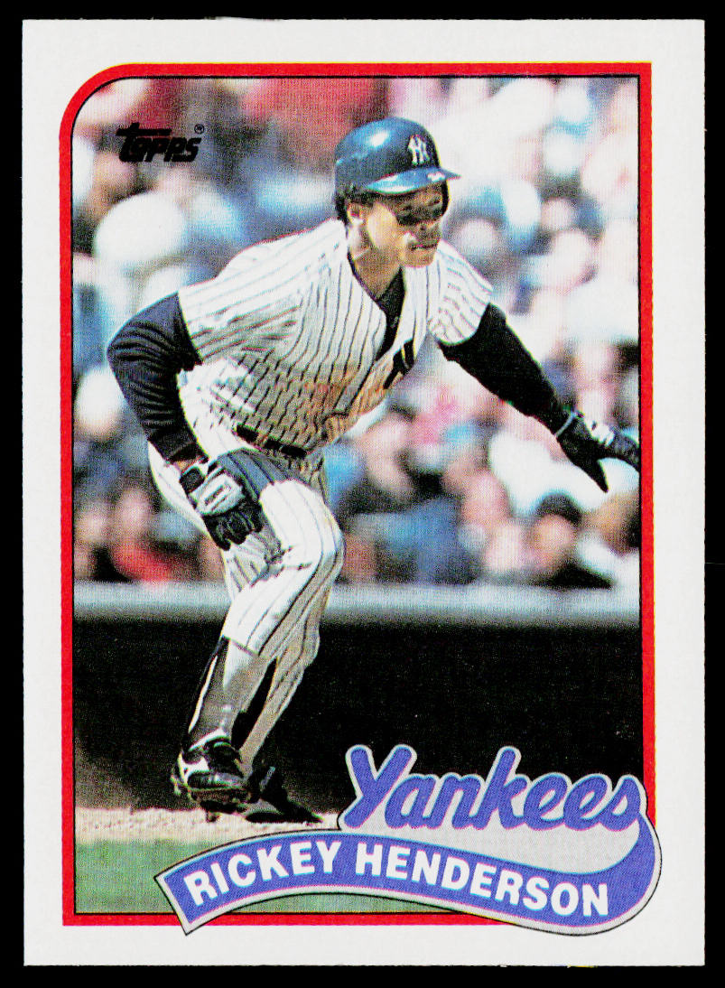 Rickey Henderson 1989 Topps #380 New York Yankees