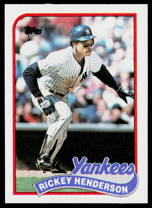 Rickey Henderson 1989 Topps #380 New York Yankees