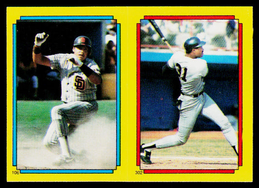 Carmelo Martinez / Dave Winfield 1988 Topps Stickers #106 / 302