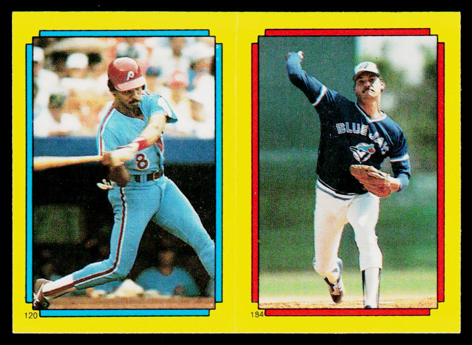 Juan Samuel / Jim Clancy 1988 Topps Stickers #120 / 184