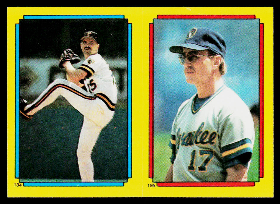 Doug Drabek / Jim Gantner 1988 Topps Stickers #134 / 195