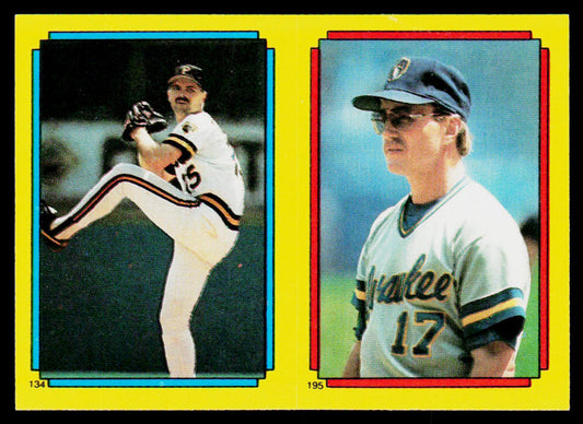 Doug Drabek / Jim Gantner 1988 Topps Stickers #134 / 195