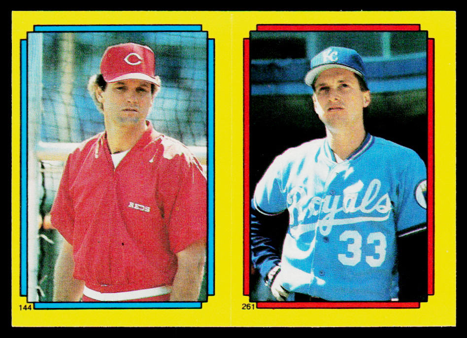 Ron Oester / Kevin Seitzer 1988 Topps Stickers #144 / 261