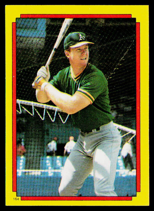 Mark McGwire 1988 Topps Stickers #164b Oakland Athletics