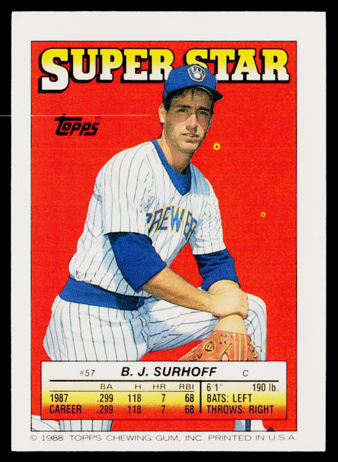 Paul Molitor 1988 Topps Stickers #194c Milwaukee Brewers