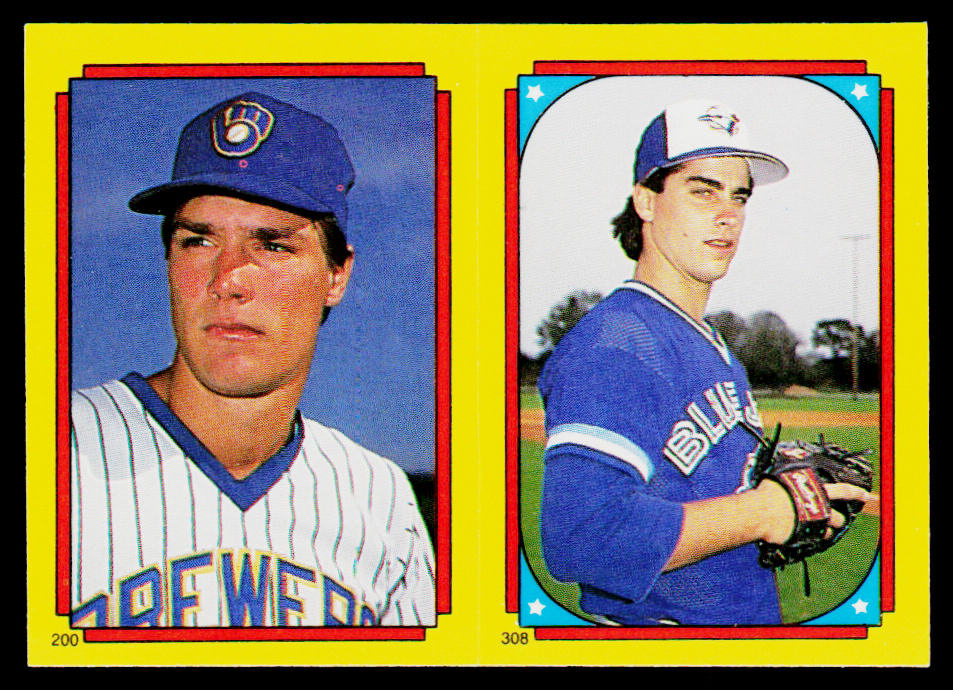 Bill Wegman / Jeff Musselman FS 1988 Topps Stickers #200 / 308