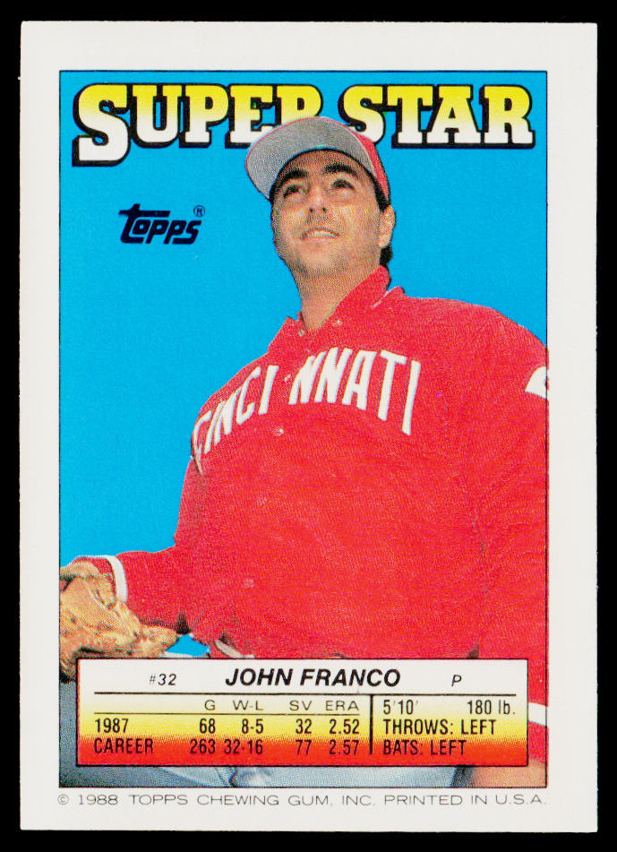 John Franco 1988 Topps Stickers #242 / 300b