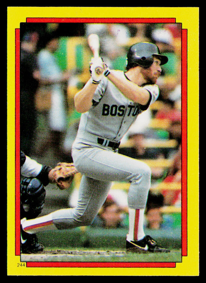 Wade Boggs 1988 Topps Stickers #244c Boston Red Sox