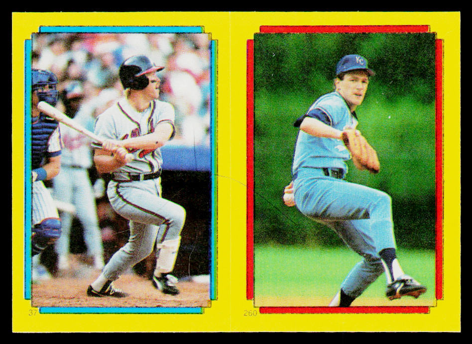 Ken Oberkfell / Charlie Leibrandt 1988 Topps Stickers #37 / 260