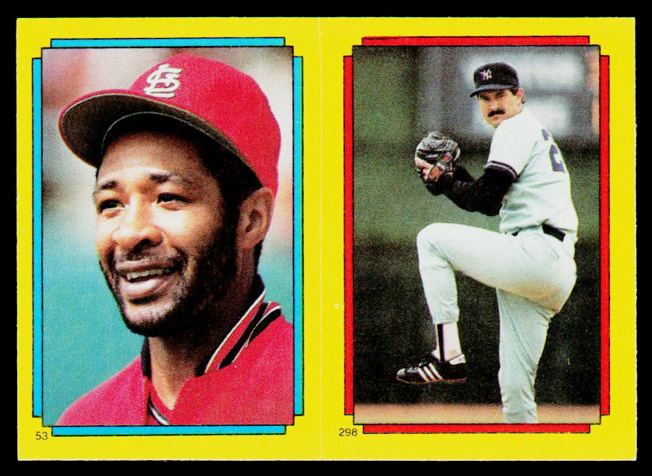 Ozzie Smith / Rick Rhoden 1988 Topps Stickers #53 / 298