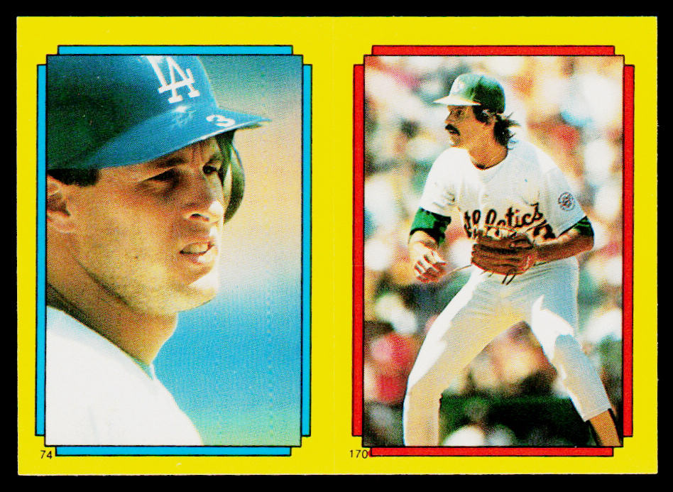 Steve Sax / Dennis Eckersley 1988 Topps Stickers #74 / 170