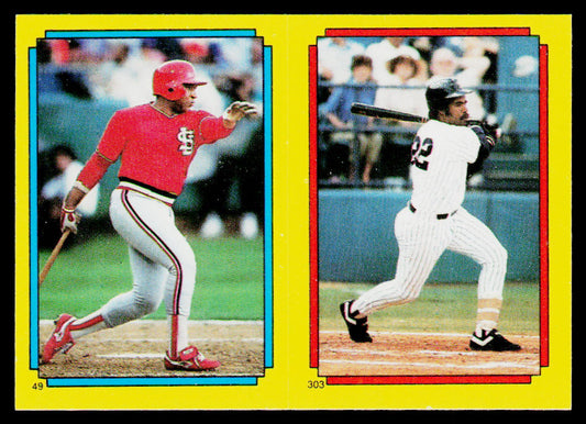 Terry Pendleton / Gary Ward 1988 Topps Stickers #49 / 303