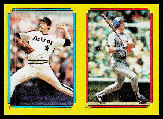 Jim Deshaies / Pete O'Brien 1988 Topps Stickers #27 / 240