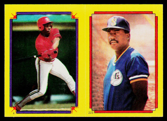 Vince Coleman / Gary Matthews HL 1988 Topps Stickers #4 / 223