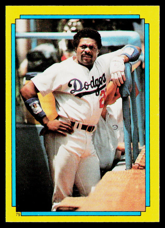 Pedro Guerrero 1988 Topps Stickers #75d Los Angeles Dodgers