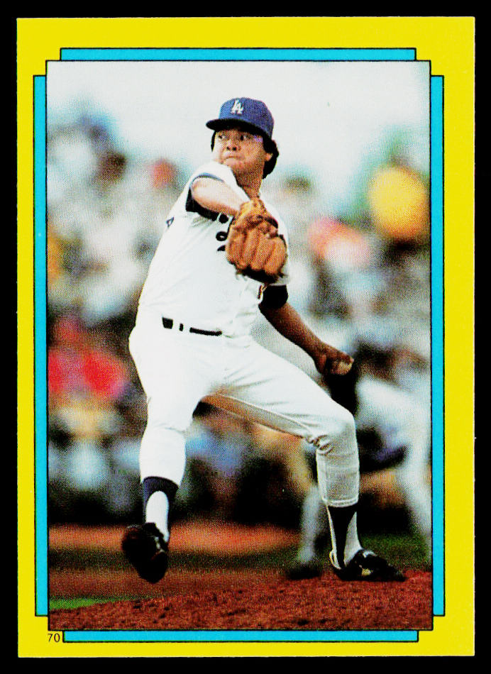 Fernando Valenzuela 1988 Topps Stickers #70d Los Angeles Dodgers