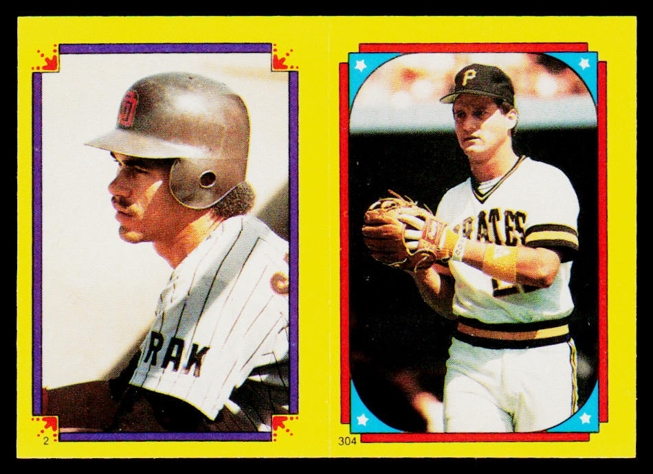 Benny Santiago / Al Pedrique HL, FS 1988 Topps Stickers #2 / 304