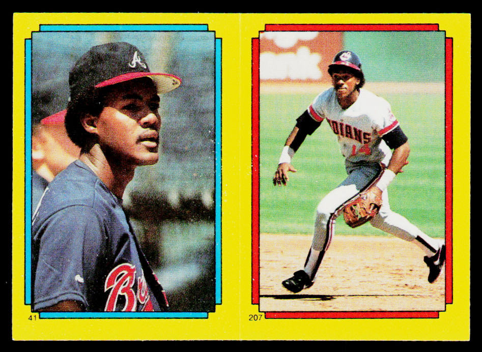 Andres Thomas / Julio Franco 1988 Topps Stickers #41 / 207