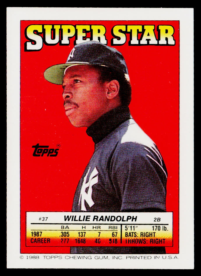 Ozzie Smith 1988 Topps Stickers #153d St. Louis Cardinals