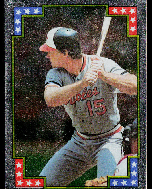 Terry Kennedy 1988 Topps Stickers #161 Baltimore Orioles