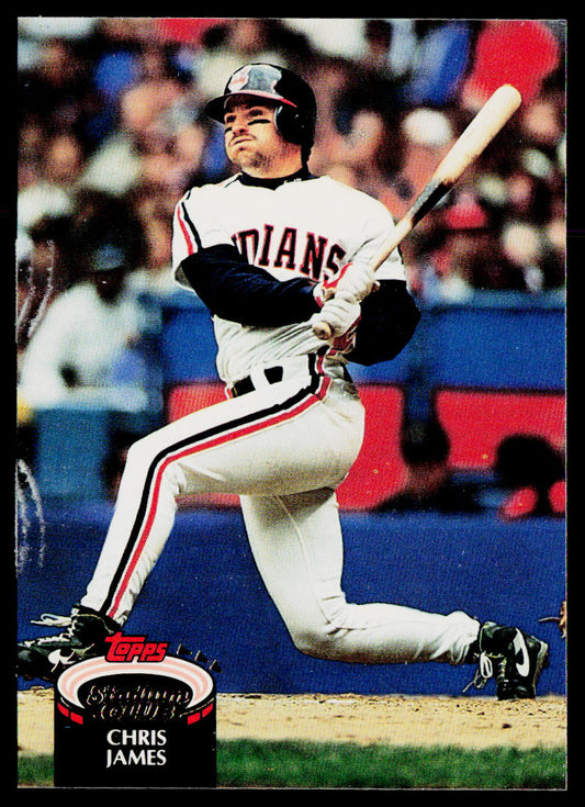 Chris James 1992 Stadium Club #23 Cleveland Indians