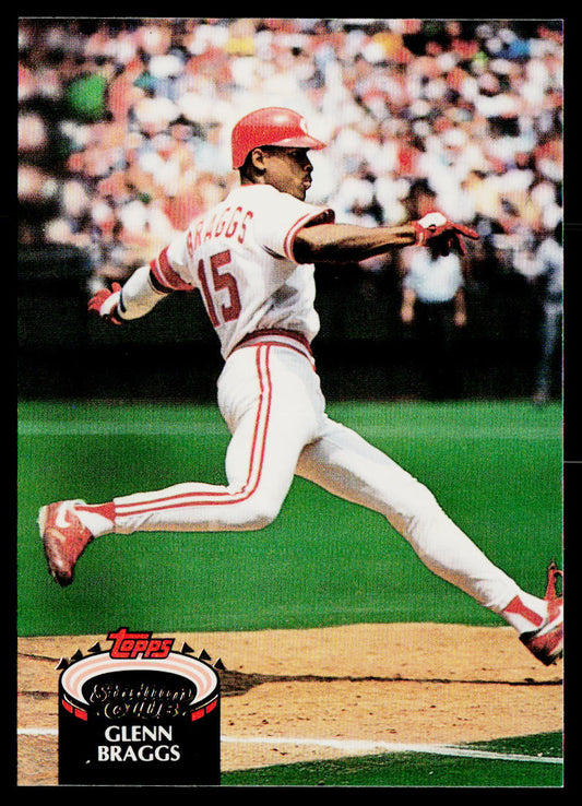 Glenn Braggs 1992 Stadium Club #13 Cincinnati Reds
