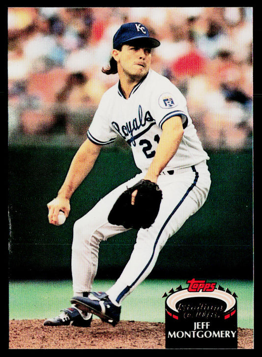 Jeff Montgomery 1992 Stadium Club #12 Kansas City Royals
