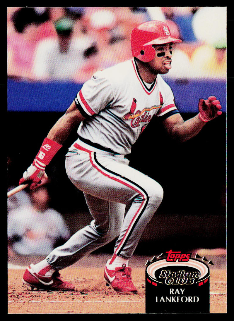 Ray Lankford 1992 Stadium Club #8b St. Louis Cardinals