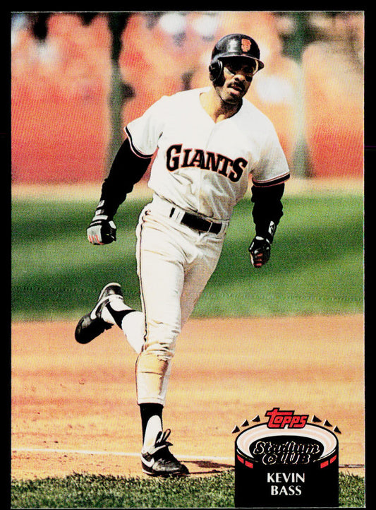 Kevin Bass 1992 Stadium Club #6 San Francisco Giants