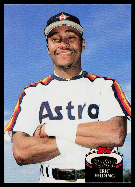 Eric Yelding 1992 Stadium Club #2 Houston Astros