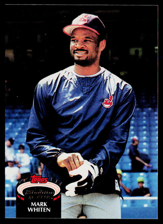 Mark Whiten 1992 Stadium Club #51 Cleveland Indians